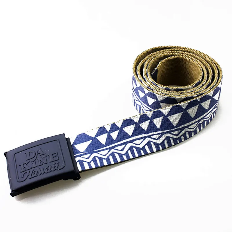 Fashion Designer Women Men Custom Polyester Imitation Nylon Polyester Canvas Waist Sublimated Print Logo Fabric Canvas Belt