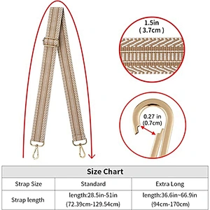 Wide Shoulder Strap Adjustable Replacement Belt Crossbody Canvas Bag Handbag straps for bags
