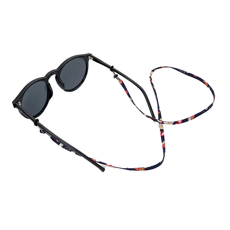 Custom Printed Logo Anti Lost Sport Sun Wholesale Bulk Fabric Polyester Eye Glass Eyeglass Sunglass Lanyard Rope Strap
