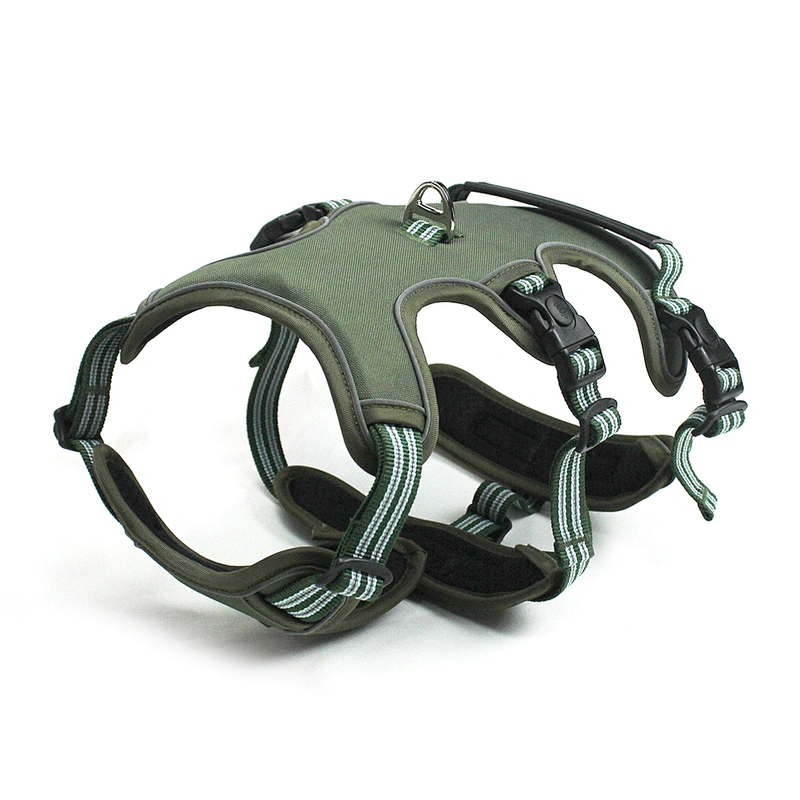 Explosion Proof Pet Harness Strong Durable Breathable Dog Vest Lightweight Portable Fashionable Oxford Design Reflective Strip
