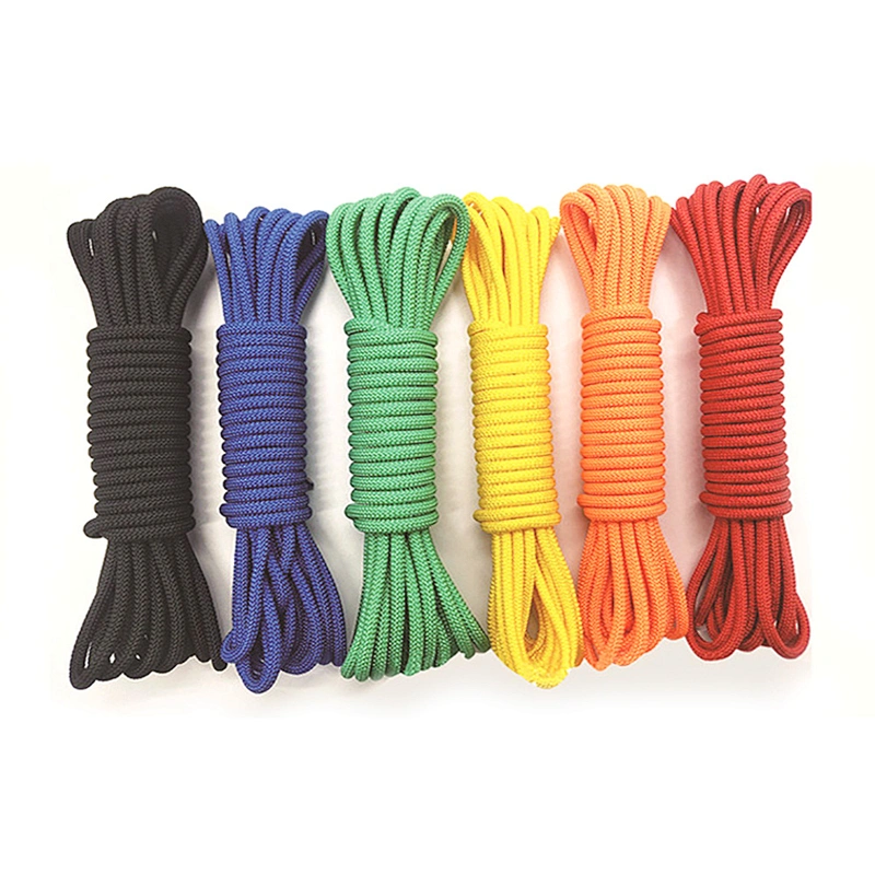 Custom Length High Strength Multi-Functional Polyester Braided Rope Foldable Single Tier Clothes Line Bathroom Wardrobe Kitchen