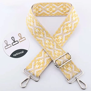 2024 Two side with hook ready bag strap shoulder cotton webbing handbag straps wholesale