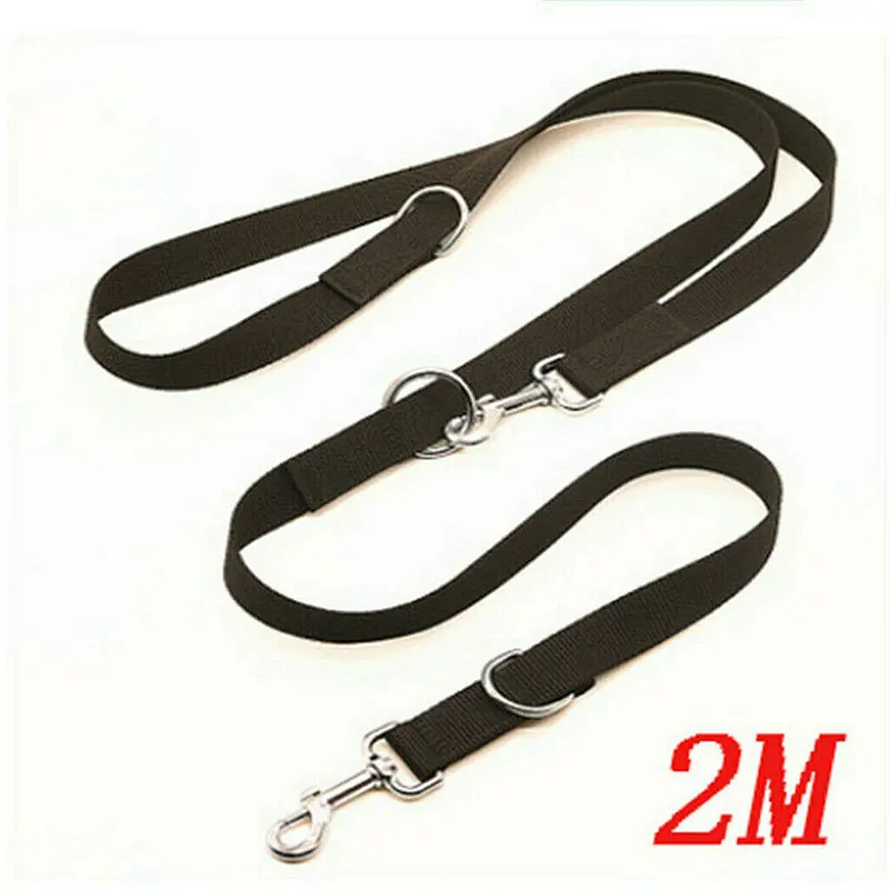 Custom Luxury Braid Big Large Rope Woven Two Hook Run Walk Training PP Nylon Hands Free Handsfree Shoulder Pet Cat Dog Leash