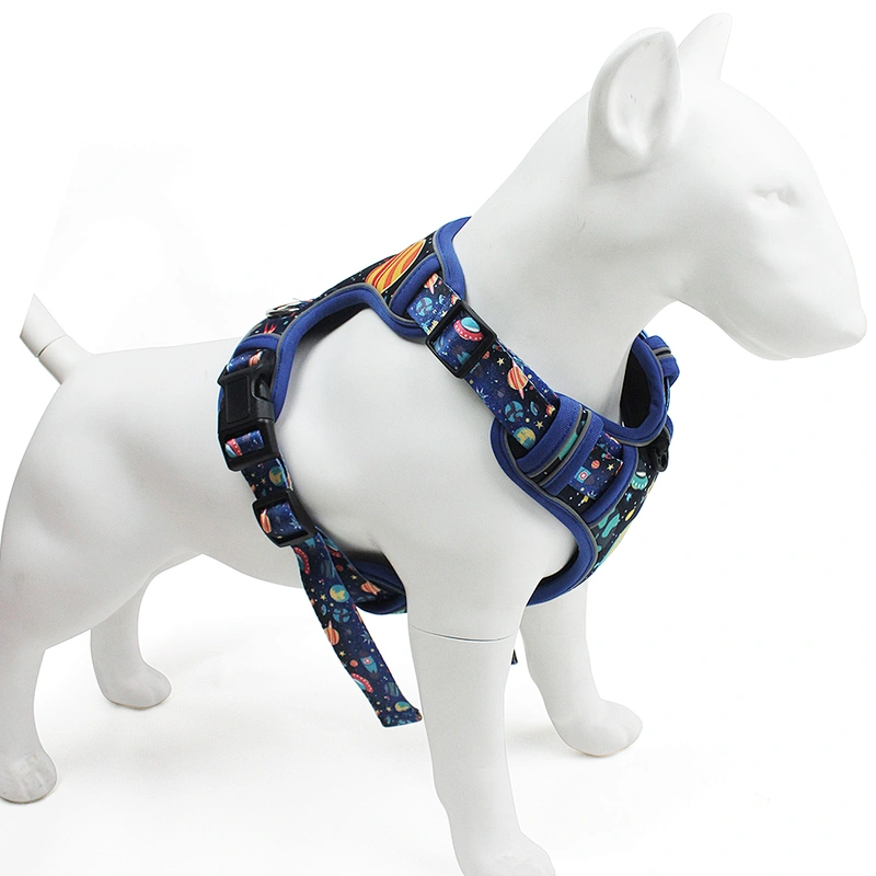 Portable Breathable Pet Vest Dog Harness Diving Material Reflective Adjustable Safety Durable Fashionable Design for Dogs