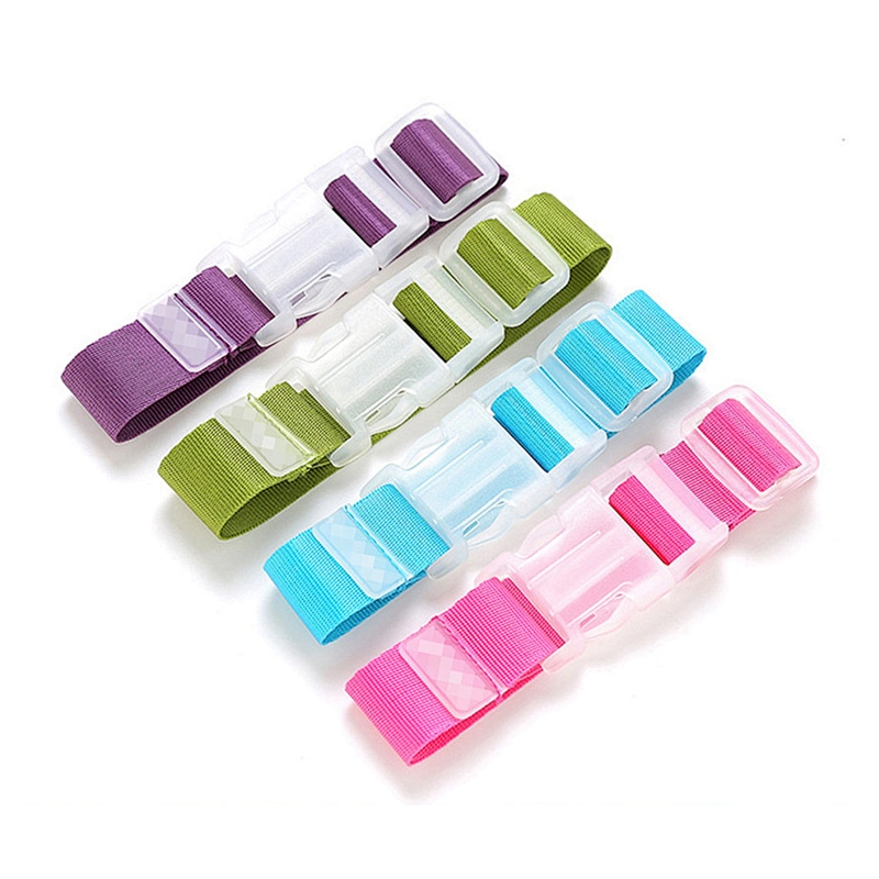 Custom ABS POM Password TSA Lock Weight Weigh Buckle Adjustable Fix Rope Nylon Travel Case Suitcase Belt Luggage Strap