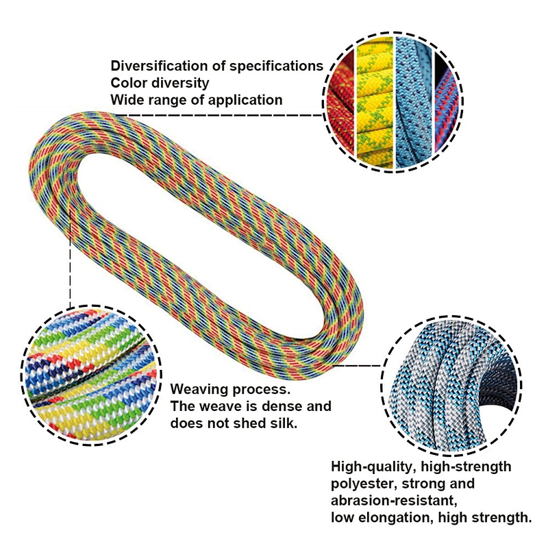 Custom Length High Strength Multi-Functional Polyester Braided Rope Foldable Single Tier Clothes Line Bathroom Wardrobe Kitchen