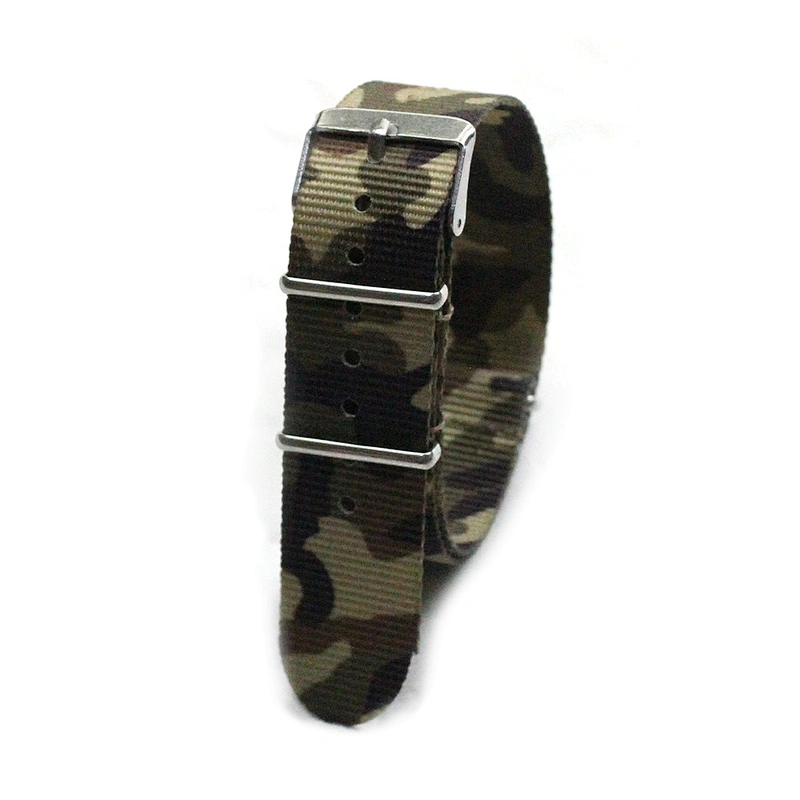 Custom Wrist Sublimation Printed Logo Woven Nylon Fabric Smart i Watchband Watch Strap Band