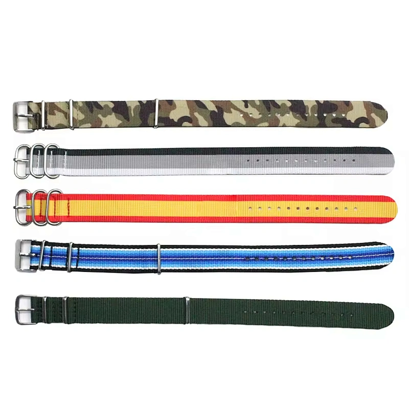 Custom Wrist Sublimation Printed Logo Nylon Fabric Apple Series 7 8 Smart i Watchband Watch Strap Band