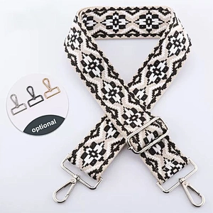 2024 Two side with hook ready bag strap shoulder cotton webbing handbag straps wholesale