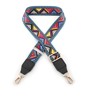Custom Logo Bag Strap 5cm Wide Crossbody Guitar Strap For Handbags Replacement Adjustable Shoulder Purse Strap