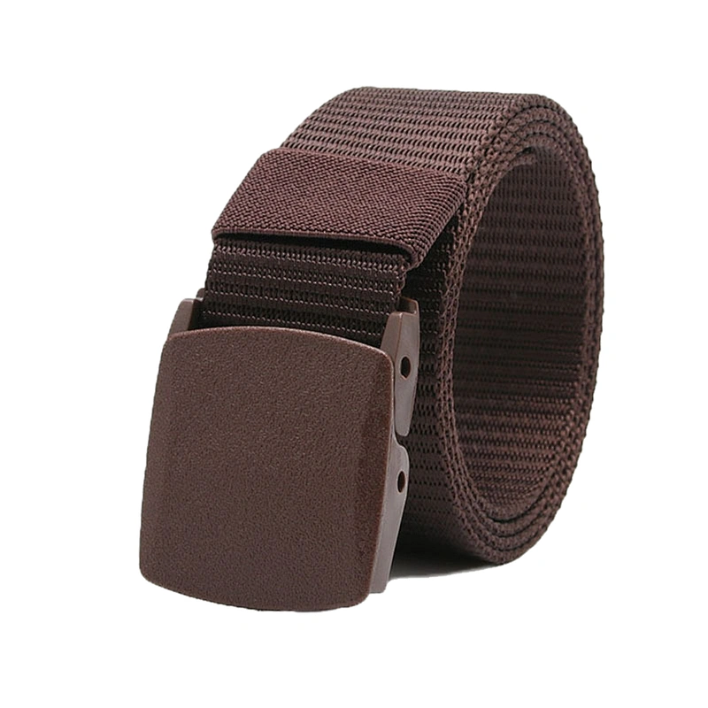 2024 Hot Custom Logo Plastic Buckle 3.8cm Tactical Woven Nylon Canvas Belt for Women and Men