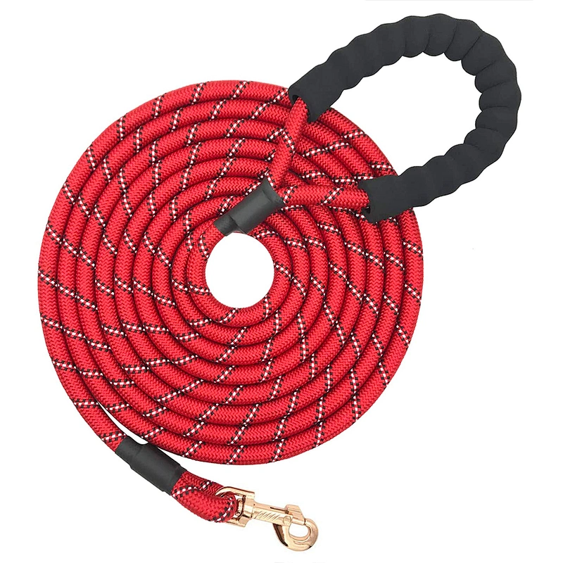 Foam Handle Custom Nylon Polyester Manufacturers Accessories Reflective Silk Small Large Pet Dog Cat Lead Rope Leash