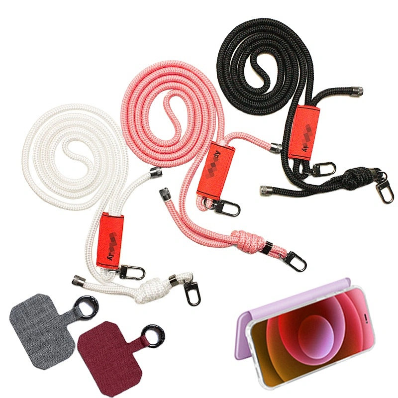 Universal Detachable Shoulder Hang Cord Neck Polyester Lanyard Rope Phone Crossbody Mobile Set Cell Patch Phone Strap