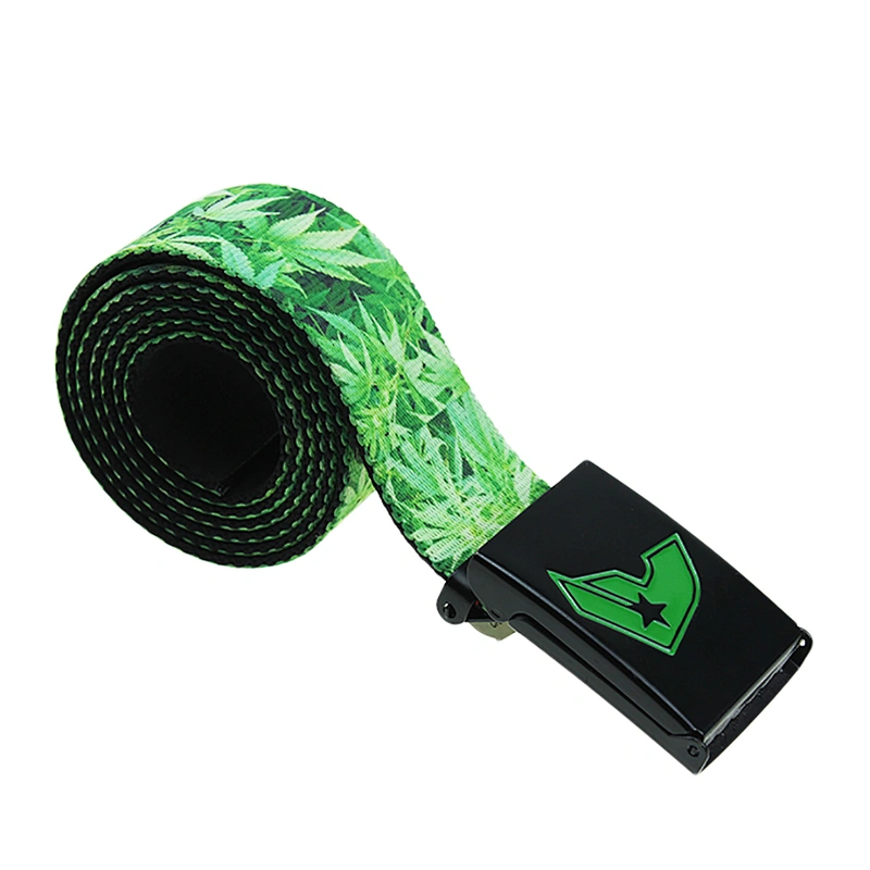 Metal Buckle Men Women Custom High Quality Factory Sublimated Printed Polyester Cotton Woven Nylon Fabric Canvas Belt
