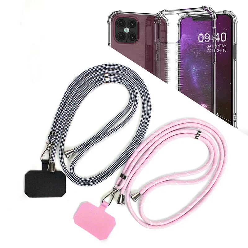 2024 Universal Mobile Phone Lanyard Neck Adjustable Strap  Rope With Phone Tether Patch