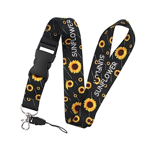 Logo Custom Neck Satin Nylon Woven Teacher Strap Badge ID Card Holder Sublimated Polyester Lanyard Breakaway Lanyard
