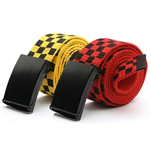 Wholesale Unisex Color Custom Logo Printed Woven Men Lady Girl Boy Nylon Cotton Knitted Web Fashion Weave Fabric Canvas Belt