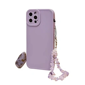 Handmade Crystal Beaded Phone Charm, Custom Pearl Beads Mobile Chain Strap, Decorative Lanyard for Cell Phone Case