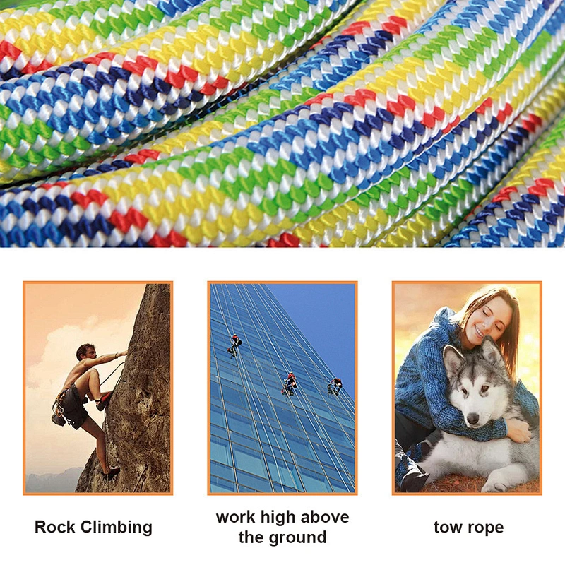 Custom Length High Strength Multi-Functional Polyester Braided Rope Foldable Single Tier Clothes Line Bathroom Wardrobe Kitchen
