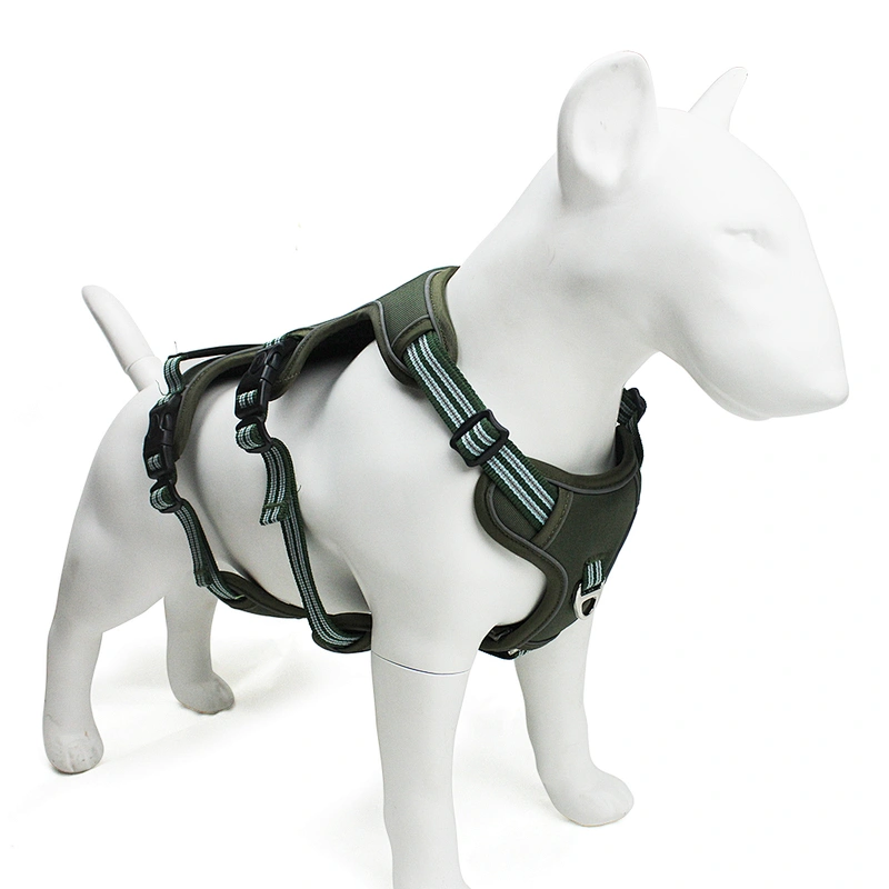 Explosion Proof Pet Harness Strong Durable Breathable Dog Vest Lightweight Portable Fashionable Oxford Design Reflective Strip