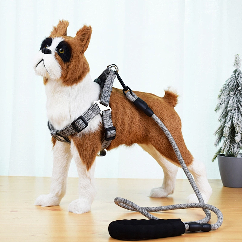 Pet Suppliers Tweed Dog Harness Manufacturer Pet Vest Harness Leash Collar Set Adjustable Designer Custom Dog Harness