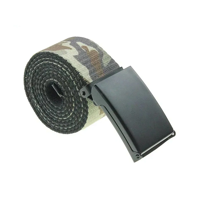 Wholesale Unisex Color Custom Logo Printed Woven Men Lady Girl Boy Nylon Cotton Knitted Web Fashion Weave Fabric Canvas Belt