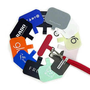 Universal Colorful Custom Color Smartphone Cellphone Phone Strap Rope Nylon TPU Mobile Cell Phone Case Lanyard Straps Patch