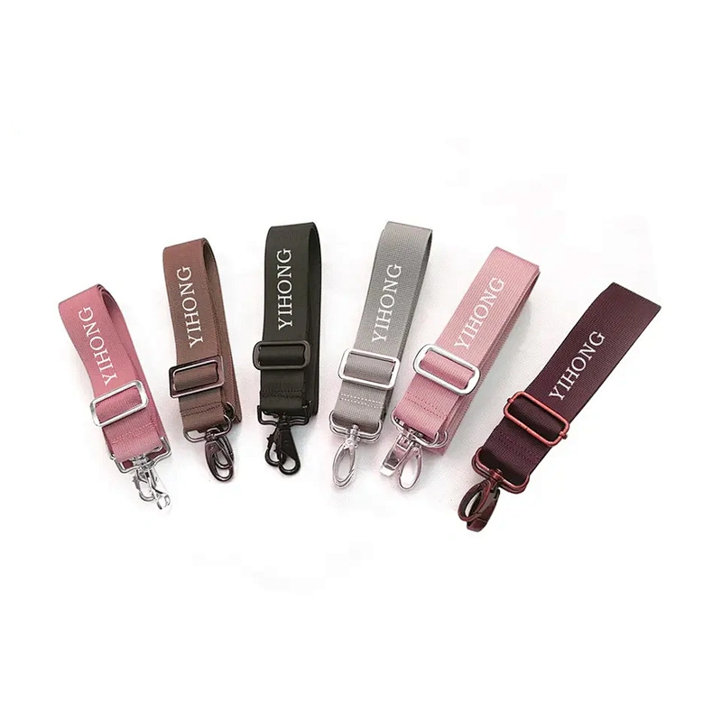 Metal Buckle for Computer Custom Adjustable Polyester Nylon Woven Handbag Handle Shoulder Crossbody Canvas Belt Bag Strap