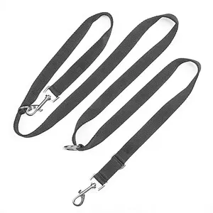 Custom Luxury Braid Big Large Rope Woven Two Hook Run Walk Training PP Nylon Hands Free Handsfree Shoulder Pet Cat Dog Leash