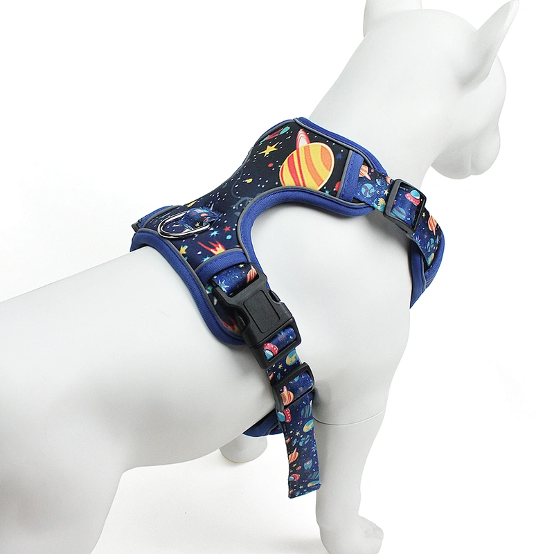 Portable Breathable Pet Vest Dog Harness Diving Material Reflective Adjustable Safety Durable Fashionable Design for Dogs