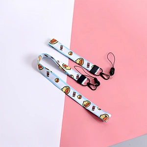Luxury Rope ID Card Strap Cute Short Custom Nursing Medical Wristlet for Key Wrist Keychain Necklace Teacher Polyester Lanyard