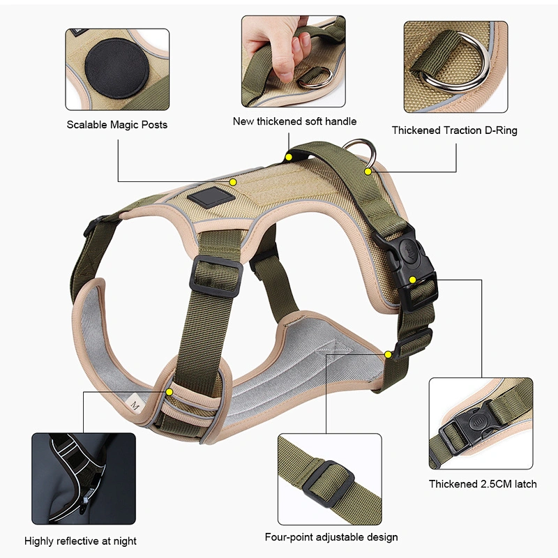 Best selling summer breathable mesh cloth cool neck adjustable harness color can be customized dog harness