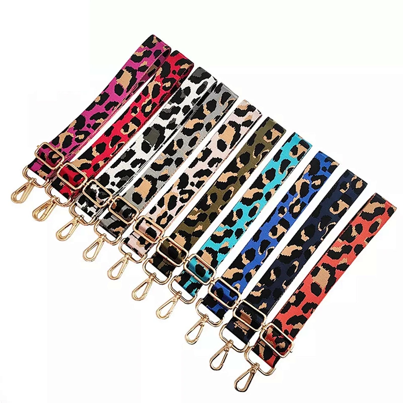 Wide Backpack Handbag Custom Adjustable Nylon Leather Lady Guitar Leopard Crossbody Custom Replacement of Bag Shoulder Strap