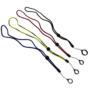 Wholesale Blank Other Printed Logo Custom Tool Halter USB Fabric Woven Jacquard with Silicone Ring Neck Sport Nylon Rope Lanyard