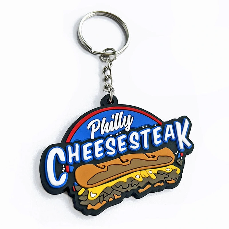 Wholesale Key Ring Silicone Cute Key Chains for Bags Car Key Holder Decoration Key Ring Promotional Gift Custom Rubber Keychain