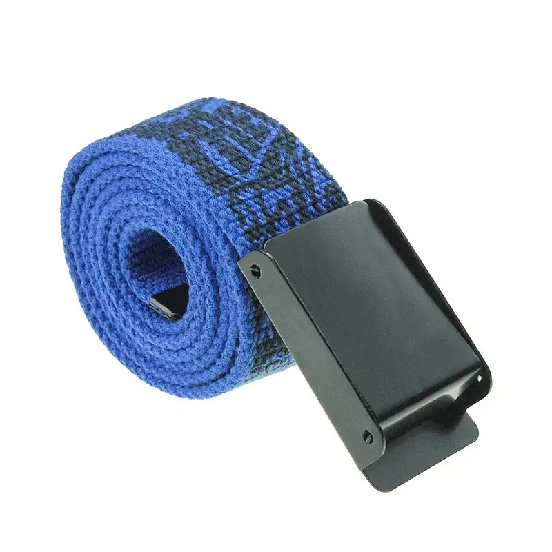 Wholesale Unisex Color Custom Logo Printed Woven Men Lady Girl Boy Nylon Cotton Knitted Web Fashion Weave Fabric Canvas Belt