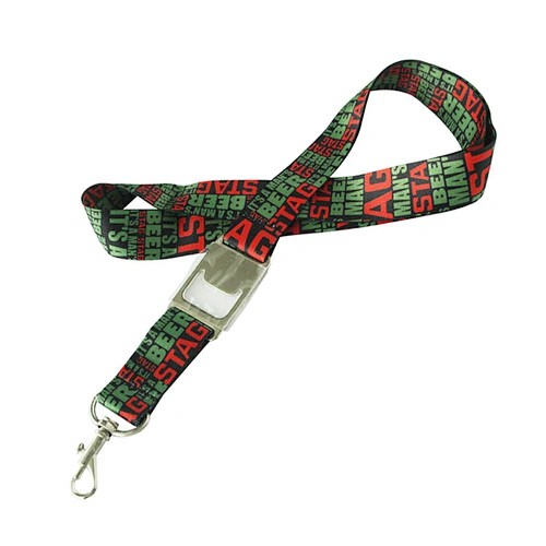 with and No Minimum Order Low Moq Factory Long Short Woven Neck Sublimated Printed Logo Custom Bottle Opener Polyester Lanyard