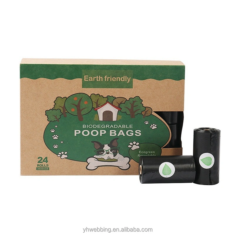Eco-Friendly Biodegradable Pet Waste Bags Strong Load-Bearing Recycled Roll Core Easy Tear Reusable