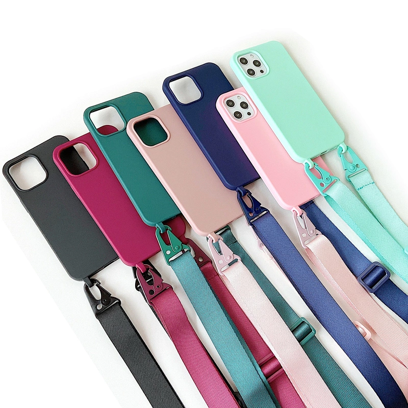 New Arrival Universal Detachable Crossbody Lanyard Rope, Necklace Phone Case Strap for iPhone 14/15, TPU Modular Case