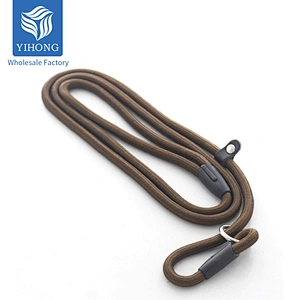 Wholesale Custom Medium Large Perros Mascotas Big Training PP Nylon Sturdy Durable Solid Slip on Show Dog Lead Rope Leash