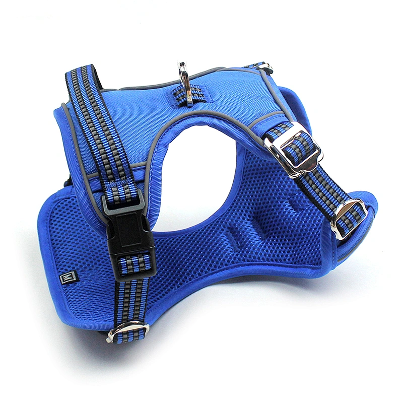 Custom Reflective Dog Harness Deerskin Velvet Vest Suit Full Surround Breathable Oxford Mesh Safe Soft Durable Control Handle