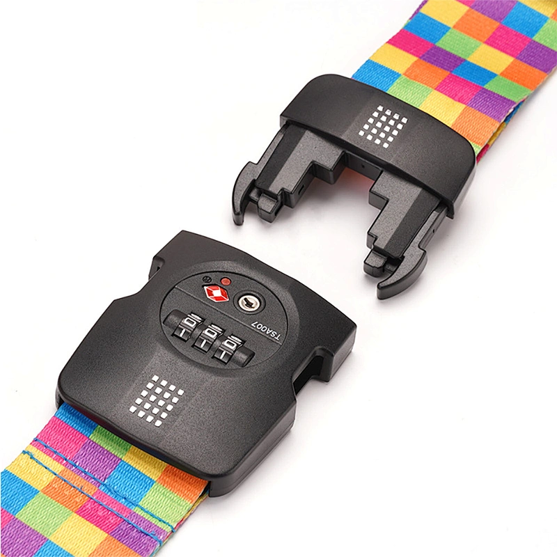 2024 Luggage Belt Travel Lock Custom Travelling Straps For Suitcases Luggages With Buckle  Approved Cable Luggage Strap