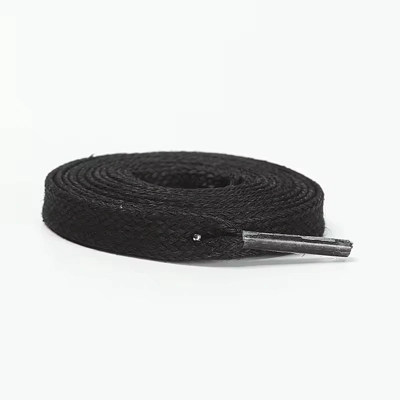 Wholesale Custom Labor Insurance Martin Boots Elastic Sport Sneaker Waxed 8mm Flat Fabric Waterproof Cotton Shoe Lace Shoelace