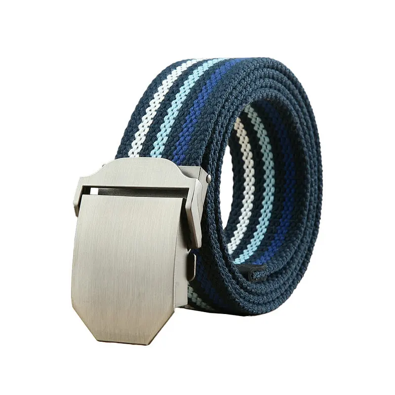 2024 Webbing Checkered Braided Women Men fabricantes mujer Factory SilkScreen Sublimated Printed Custom Nylon Canvas Fabric Belt