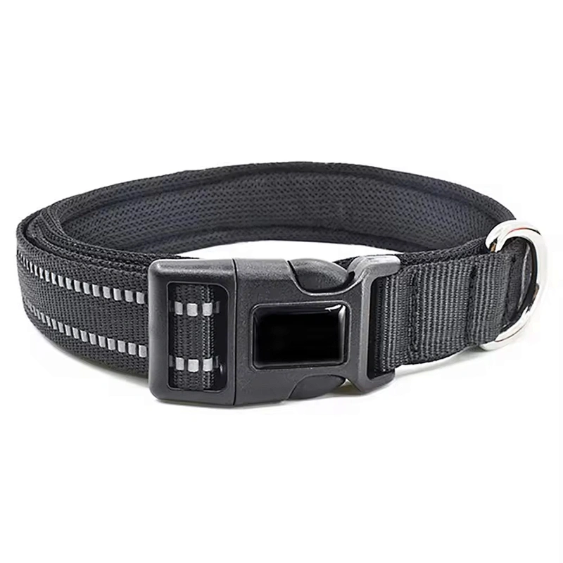 Custom Luxury Nylon Dog Collar Leash Set Reflective Puppy Training Adjustable Pet Collar Comfortable Breathable Design