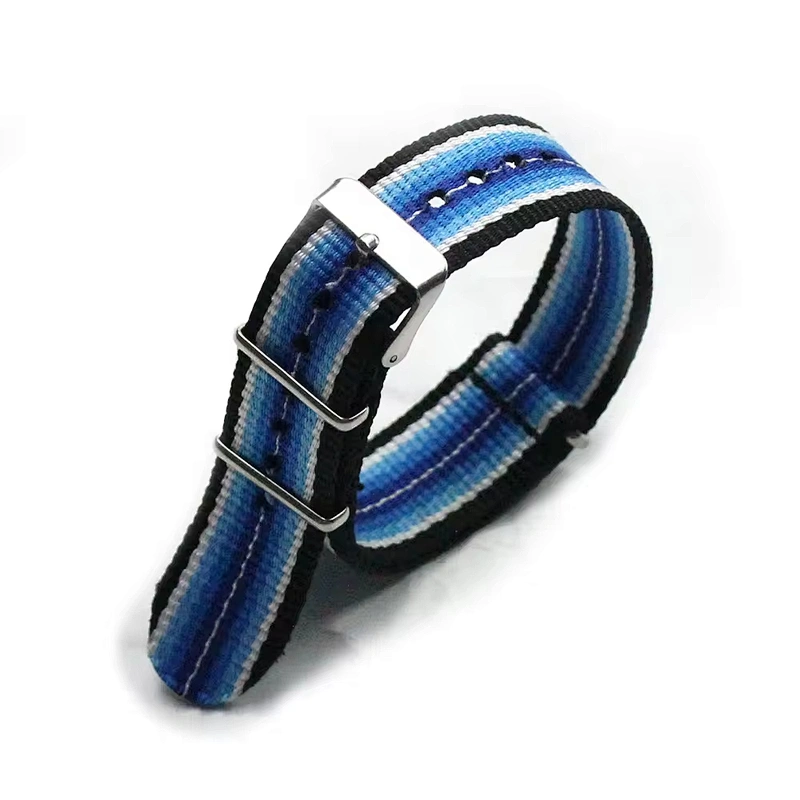 Custom Wrist Sublimation Printed Logo Nylon Fabric Apple Series 7 8 Smart i Watchband Watch Strap Band