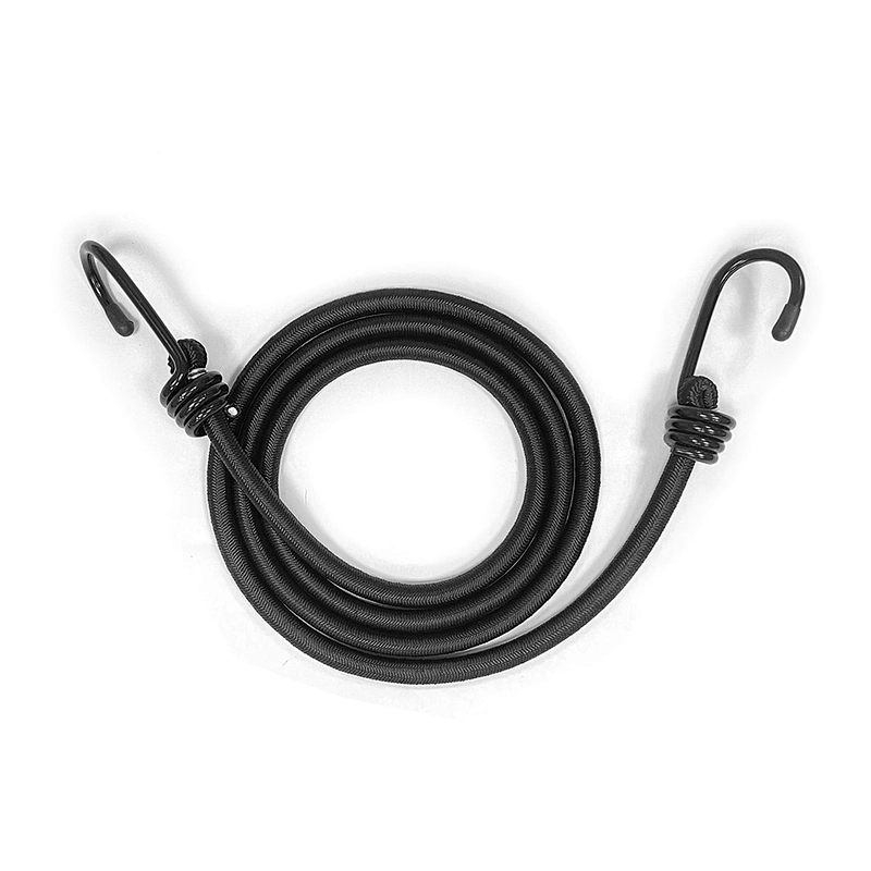 Factory wholesale round black elastic cord cords custom 1mm 2mm 4mm 8mm 10mm shock bungee elastic string cord elastic rope
