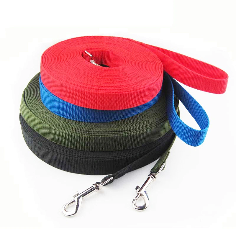 Wholesale Custom Size Color Logo Outdoor Training Walk Sublimated Woven Long PP Polyester Pet for Dog Lead Nylon Leash
