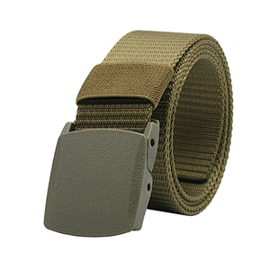 2024 Hot Custom Logo Plastic Buckle 3.8cm Tactical Woven Nylon Canvas Belt for Women and Men