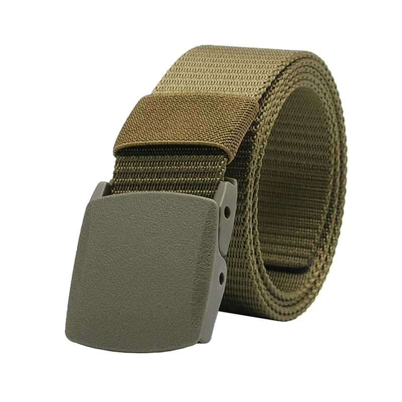 2024 Hot Custom Logo Plastic Buckle 3.8cm Tactical Woven Nylon Canvas Belt for Women and Men